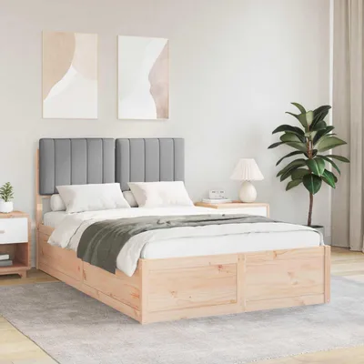 Obrázok produktu pre Maison Exclusive - posteľný rám s čalúneným čelom Svetlošedá 120 x 200 cm
