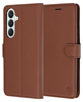 Zdjęcie produktu dla Techsuit etui typu książkowego Samsung Galaxy S26 FE S25 FE - brązowe