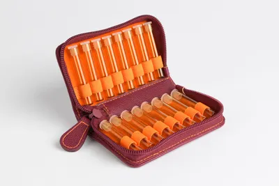 Produktbild von Taschenapotheke Globuli Kunstleder Pflaume für 16-240 Gläser