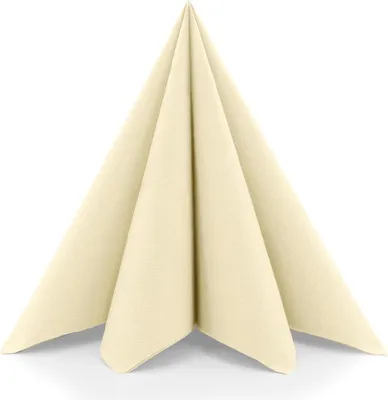 Produktbild von Sovie HORECA Serviette in Creme aus Linclass® Airlaid 40 x 40 cm, 50 Stück