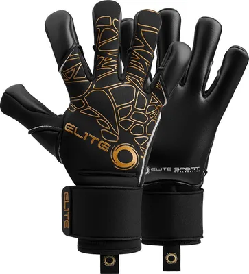 Productafbeelding van Elite Sport Nobre Art G – Exclusive Keepershandschoenen - Zwart / Goud | Maat: 10