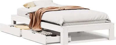 Immagine prodotto di vidaXL Letto in legno massiccio senza materasso bianco 90x190 cm in legno di pino