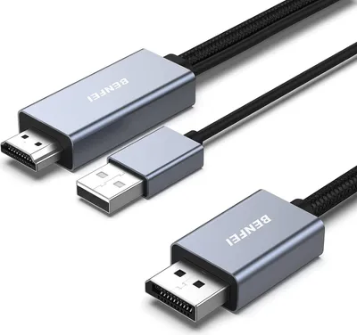 Produktbild von BENFEI Kabeladapter HDMI auf DisplayPort Kabel 1.8m 4K 60Hz Adapter