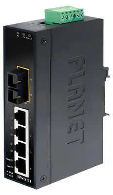 Produktbild von PLANET ISW-511TS15, Unmanaged, L2, Fast Ethernet (10/100), Vollduplex, Wandmontage