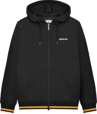 Image de Lambretta - "AW24" sweat à capuche avec fermeture éclair sur toute la longueur pour homme LB242 (4XL) (Noir/Or)