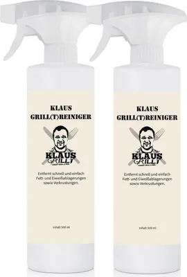 Produktbild von Klaus grillt Grill-Reiniger 500ml - Entfernt Fett - Intensiv-Reiniger (2er Pack)
