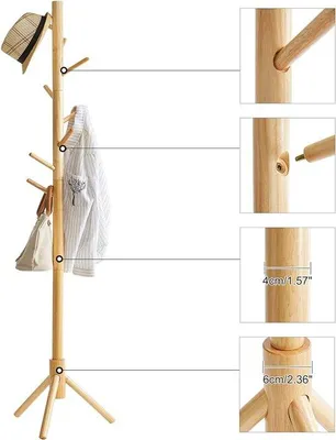 Produktbild von Famanu Kleiderständer Freistehend - 40 x 181 x 40 cm