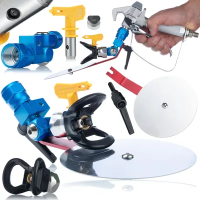 Immagine prodotto di Rosfix Separatore di Vernice Set 7/8" per Spruzzatore di Vernice - Ugello 215, Portaugello RAC V, Guarnizione | Precisione e Versatilità