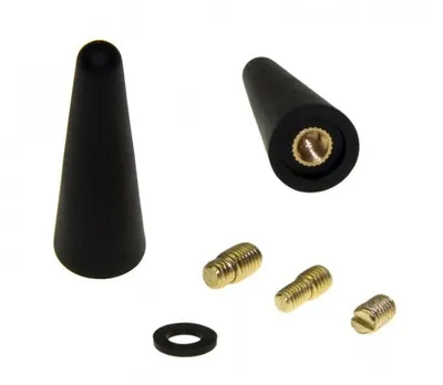 Produktbild von Premium Mini 5cm Kurzstab Stab Antenne Schwarz Auto Radio für viele Fahrzeuge