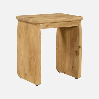Immagine prodotto di Comodino esotico in legno di acacia, Marrone naturale