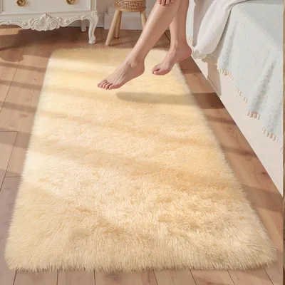 Produktbild von Grauer Läufer für Wohnzimmer, 80 x 300 cm, waschbar und rutschfest
