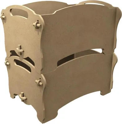Immagine prodotto di Gomille MDF scatole impilabili creative scatole di immagazzinaggio decorazione