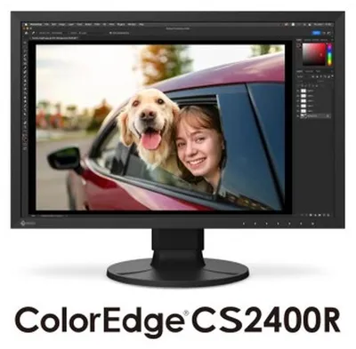 Zdjęcie produktu dla EIZO ColorEdge CS2400R, 61,2 cm (24.1"), 1920 x 1200 px, WUXGA, LCD, 14 ms, Czarny