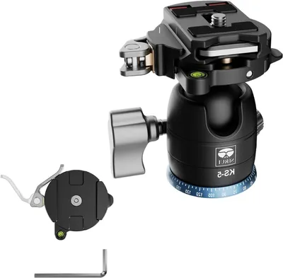 Productafbeelding van Kogelkop Statief - Draaikoppeling Camera - Panorama Fotografie - U-vormige Notch - 29mm Bal - Zwart