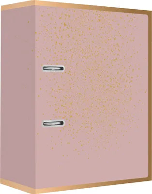 Produktbild von Interdruk Ordner A4 75mm Satin Gold Sparkle