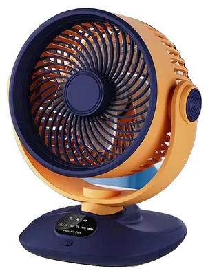 Immagine prodotto di Ventilatore di circolazione dell'aria, ricaricabile, con velocità regolabile, colore arancione