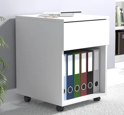 Produktbild von VCM Rollcontainer | Beistellcontainer mit Schubladen | Maße ca. H. 55 x B. 39 x T. 45 cm | Bürocontainer - Dalosa 1 Schublade