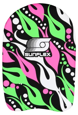 Produktbild von SUNFLEX 74839 - Schwimmbrett mit flexiblen Schaumkern, Schwimmhilfe  pink/grün
