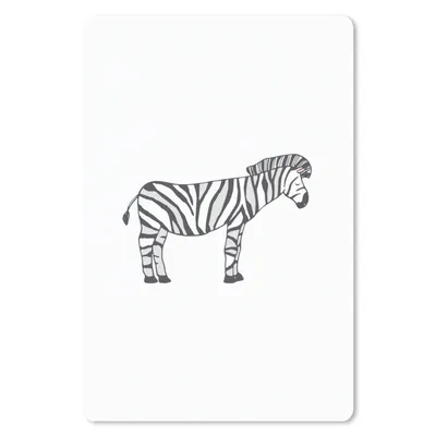 Produktbild von MuchoWow® Mauspad Mousepad Zebra - Kinder - Weiß - Jungen - Mädchen 40x60 cm - Mousepads - Maus Mat - Pad - Mausunterlage - Schreibtisch Accesoire