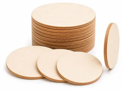Holzscheiben Ø70 mm x 3 mm – 30 Stück zum Malen & Basteln