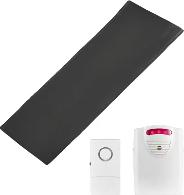 Obrázek produktu pro Alarmová podložka Senzorová podložka pro pečovatelskou službu - Senzorová podložka s pagerem - Velikost 355,6x762 mm - Alarmový systém pro pečovatelské domy a domácnosti