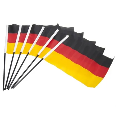 Produktbild von 6 Deutschland Handfahnen