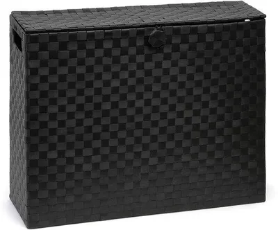Obrázek produktu pro Černý držák na toaletní papír, polypropylen, 15 × 49,5 × 39 cm