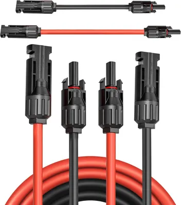 Produktbild von Verlängerungskabel - 1 Meter - 6 mm² - Solarkabel 6 mm² - Solarstecker - Verlängerungskabel - PV-Kabel 6 mm²