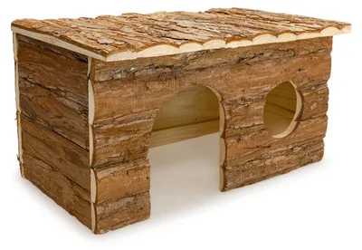 Obrázok produktu pre Arquivet, veľký drevený domček pre hlodavce, 40 x 23 x 20 cm