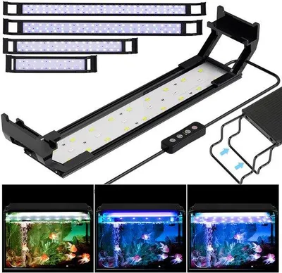 Obrázek produktu pro LED akvarijní žárovka s chromovým držákem, 25 W, modro-bílá