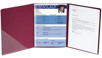 Produktbild von Premium Bewerbungsmappe bordeaux