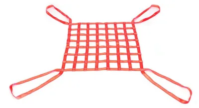 Hijsnet 1x1 m, 300 kg, Polyester, quadratische Maschen