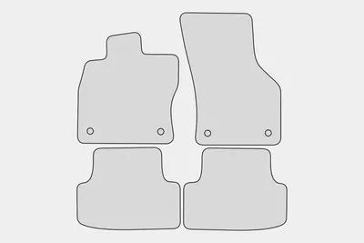 Produktbild von Gummimatten passend für Audi A3 8V A3 8Y + Sportback Gummi Fußmatten 2013-2020, Farbe:schwarz