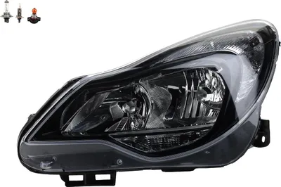 Produktbild von Johns, Scheinwerfer + Blinkersockel passend für Opel Corsa D Links mit Leuchtmittel