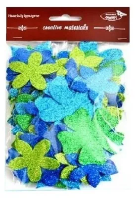 Image de Fleurs pailletées, 60 pièces - Galeria Hobby