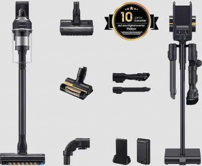 Produktbild von Samsung VS20C95D2TK Jet 95 Akku+ PetPRO, 2-in-1-Stabstaubsauger, Beutellos, Schwarz, Rechteckig, Trocken, Micro