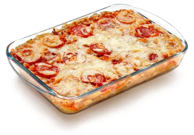 Image de Plat à lasagnes (1,8 litre), 31 x 20 x 5,1 cm, rectangulaire, en verre, pour 2 personnes
