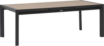 Produktbild von Ausziehbarer gartentisch "evasion" holzeffekt honey & graphit 10-sitzer aus aluminium - Hespéride