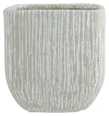 Produktbild von Cosy & Trendy Blumentopf - grau - Relief - Keramik - 18 x 20 cm