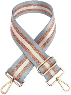 Obrázek produktu pro Ramenní popruh pro dámské tašky - Nastavitelný - 72-130 cm - Nylon - Světlomodrá barva - Šířka 5 cm
