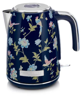 Produktbild von Laura Ashley Wasserkocher – 1,7 l, 2200 W, beleuchtetes Display, kabellos, 360° drehbarer Sockel, Trockengehschutz – Elveden Marine Design by VQ