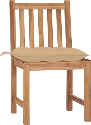 Produktbild von vidaXL Gartenstühle 2 Stk. mit Kissen Massivholz Teak