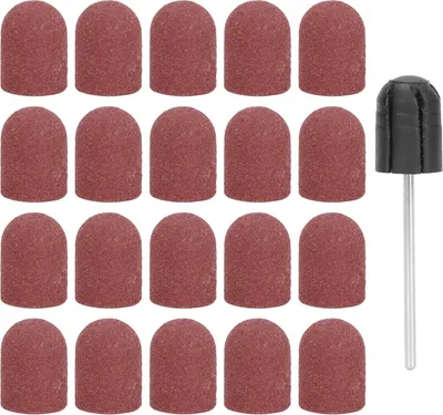 Zdjęcie produktu dla Zestaw akcesoriów do szlifowania paznokci (10 x 15 mm) (brązowy)