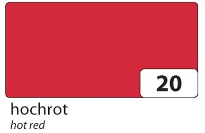 Produktbild von Folia 50x70cm 300g/m², 300 g/m², Rot, 500 mm, 700 mm, 10 Blätter