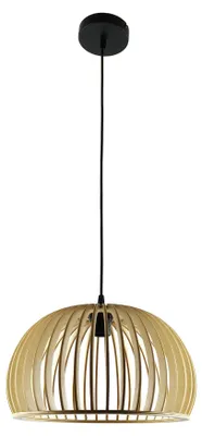 Produktbild von Pendelleuchte MOOD Ø35cm – Nachhaltiges Holzdesign für warmes, modernes Ambiente (E27, 1-flammig)