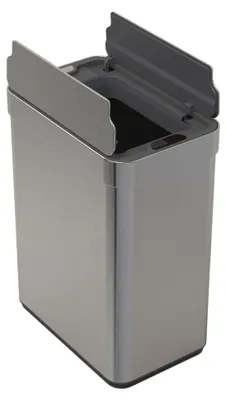 Abfalleimer 70 l Edelstahl mit Sensor, H. 77 cm