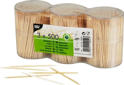 Obrázok produktu pre Papstar Holz-Zahnstocher im Spender