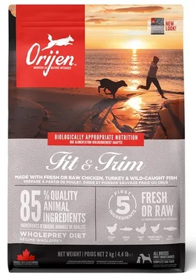 Zdjęcie produktu dla Orijen Fit & Trim, Dorosły, Każda rasa, Kurczak, Ryba, Indyk, 2 kg