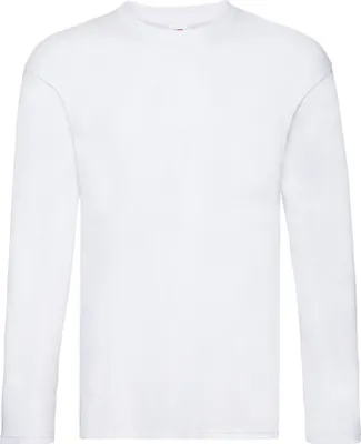 Image de Fruit of the Loom - T-shirt « Original » pour hommes/femmes, manches longues, LT1693 (XXL) (blanc)