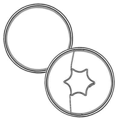 Produktbild von EkoForemki Weihnachtliche Keksausstecher Sterne Edelstahl 31 mm